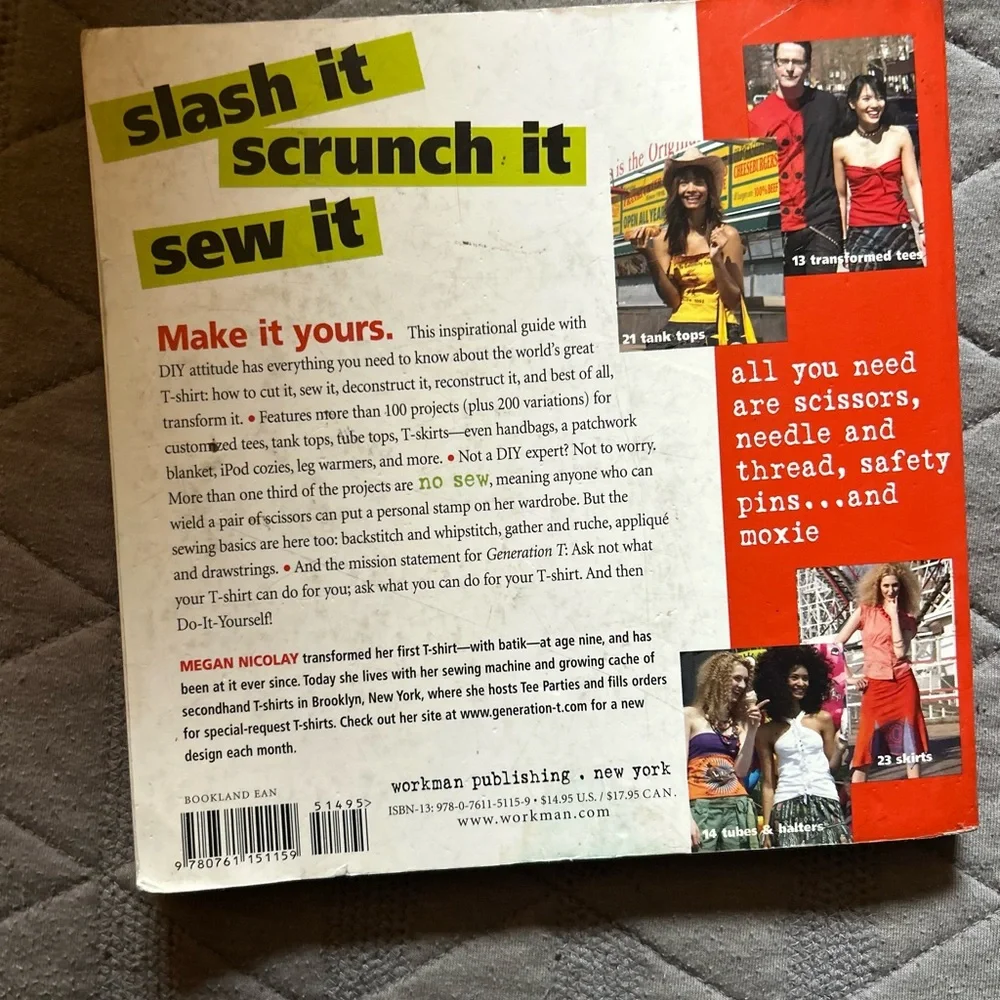 Generation T: 108 Ways to Transform a T-Shirt - DIY Sewing Craft Book